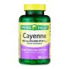 Spring Valley Cayenne Metabolism Support Dietary Supplement Capsules, 455 mg, 100 Count