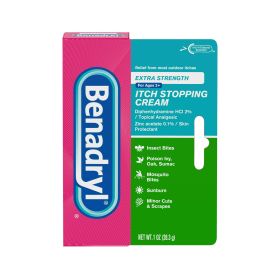 Benadryl Extra Strength Anti-Itch Topical Analgesic Cream, 1 oz