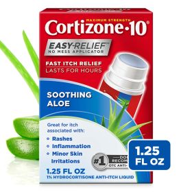 Cortizone-10 Maximum Strength Anti-Itch Liquid With Aloe, 1.25 oz