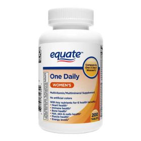Equate One Daily Women's Tablets Multivitamin/Multimineral Supplement;  200 Count