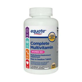 Equate Complete Multivitamin/Multimineral Supplement Tablets;  Women 50+;  200 Count