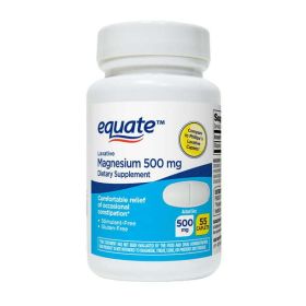 Equate Magnesium Laxative Caplets Dietary Supplement;  500 mg;  55 Count