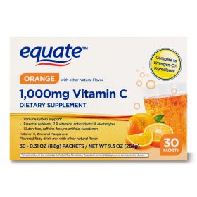 Equate 1000mg Vitamin C Powder Immune Support  Drink Mix;  30 Count