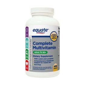 Equate Complete Multivitamin/Multimineral Supplement Tablets;  Adults 50+;  450 Count