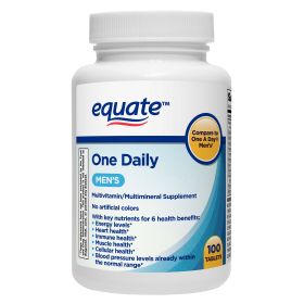 Equate One Daily Men's Multivitamin/Multimineral Supplement Tablets;  100 Count