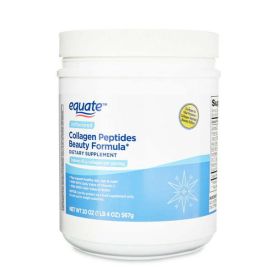 Equate Collagen Peptides Beauty Formula Dietary Supplement;  Unflavored;  20 oz