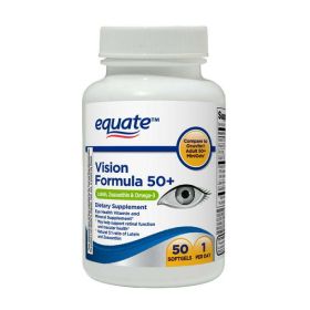 Equate Vision Formula 50+ Softgels Dietary Supplement;  50 Count
