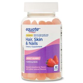 Equate Hair;  Skin;  and Nails Adult Gummies;  90 Count