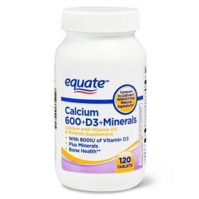 Equate Calcium & Collagen Mineral Supplements;  Unflavored;  120 Count