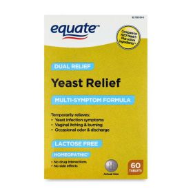 Equate Yeast Relief Multi-Symptom Formula;  60 Count
