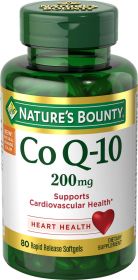 Nature's Bounty Co Q-10 Tablets;  Heart Health;  200 mg;  80 Count