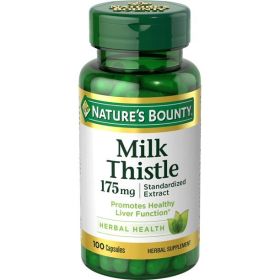 Nature's Bounty Milk Thistle Capsules;  175 mg;  100 Count