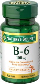 Nature's Bounty Vitamin B-6 Tablets;  100 mg;  100 Count