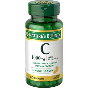 Nature's Bounty Vitamin C + Rose Hips;  1000 mg;  100 Coated Caplets