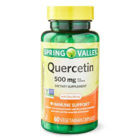 Spring Valley Quercetin;  500 mg Vegetarian Capsules;  60 Count