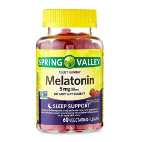 Spring Valley Melatonin Adult Pectin-Based Gummies;  5 mg;  60 Count