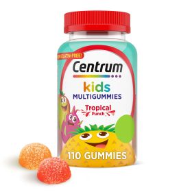 Centrum Kids Multivitamin Gummies;  Tropical Punch Flavor Made;  110 Count