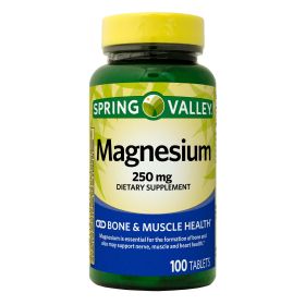 Spring Valley Magnesium Tablets Dietary Supplement;  250 mg;  100 Count
