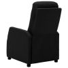 Electric Massage Recliner Black Fabric