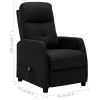 Electric Massage Recliner Black Fabric