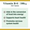 Nature's Bounty Vitamin B-6 Tablets;  100 mg;  100 Count