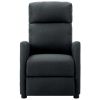 Electric Massage Recliner Dark Gray Fabric