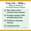 Nature's Bounty Fish Oil With Omega 3 Softgels;  1000 mg;  145 Count