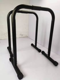 Gym Movable Single Parallel Bars (Color: black)