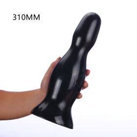 AD348 Shark Egg 25CM Thick Large Thread Suction Cup Massager (Option: Bowling black Large)