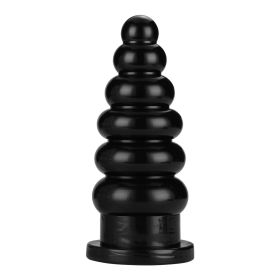 AD348 Shark Egg 25CM Thick Large Thread Suction Cup Massager (Option: 22.5CM black)
