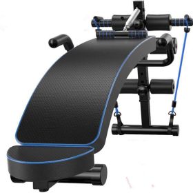 Supine Board Indoor Sit-up AIDS Fitness Equipment (Color: Blue)