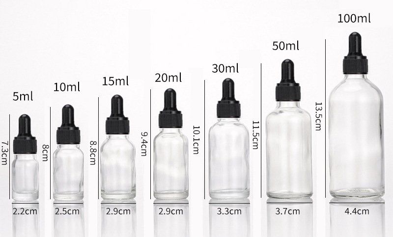 Glass Fine Oil Bottle Avoid Light Glue Head Dropper Bottle Essence Stock Bottling Cosmetics
