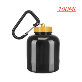 Mini Portable Protein Powder Bottles with Keychain Health Funnel Medicine Bottle Small Water Cup Outdoor Sport Storage (Color: 100ml-03)