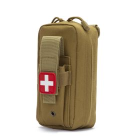 Tactical Medical EDC Pouch EMT Emergency Bandage Tourniquet Scissors IFAK Pouch First Aid Kit Survival Bag Military Pack (Color: Mud Color)