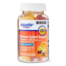 Equate Immune Support Vitamin C Adult Gummies;  250 mg;  42 Count (Brand: Equate)