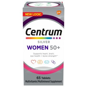 Centrum Silver Multivitamins for Women Over 50;  Multimineral Supplement;  65 Count (Brand: Centrum)