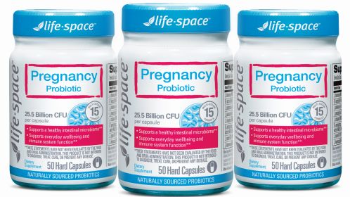 Life-Space Pregnancy Probiotic Supplement for Mom and Baby to Support Digestive;  Immune and Vaginal Health;  Contains Lactobacillus crispatus and rha (Type: Pack of 3)