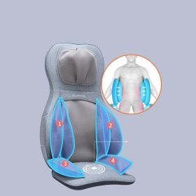 Household Whole Body Neck Shoulder Waist Back Hip Massage Chair Cushion (Option: Fabric ash)